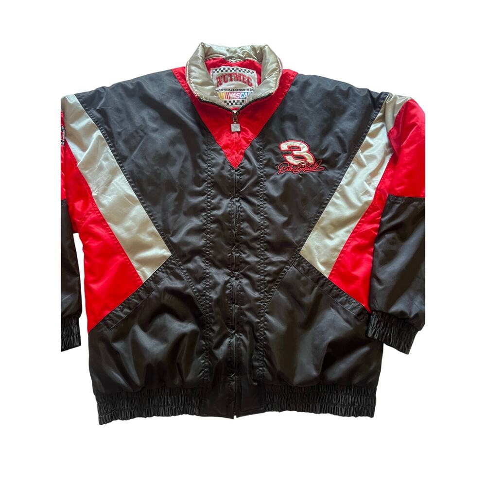 Vtg 90s Nutmeg Mills Dale Earnhardt Sr. The Intimidator NASCAR Racing Jacket Med